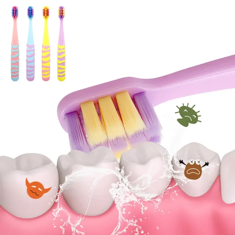 Baby Soft Theeth Cleaner Teeth Health Care New Kids Colorful Square Silicone Toothbrush Training for 2-12Y Children Brush Items