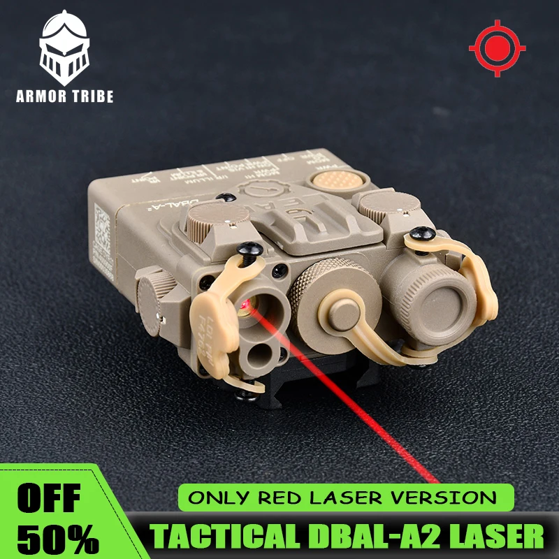 

WADSN Tactical DBAL Only Red Laser Hunting Weapon Flashlight Airsoft DBAL-A2 Hunting Scout Light Fit 20mm Rail DBAL Only Laser