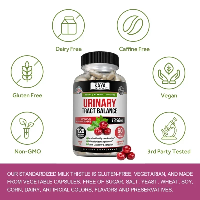 Urinary Tract Balance 1350 Mg 120/ 60/30 Softgels D-Mannose with Cranberry Bladder Control Clean Healthy, Pure, Powerful