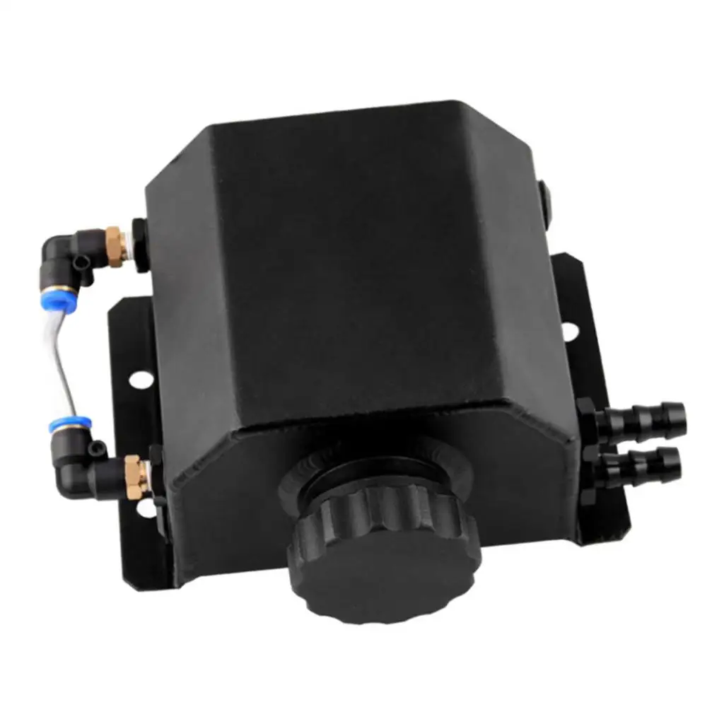 خزان زجاجة ماء لزيت الزيت سعة 1000 مل من الألومنيوم المبرد باللون الأسود