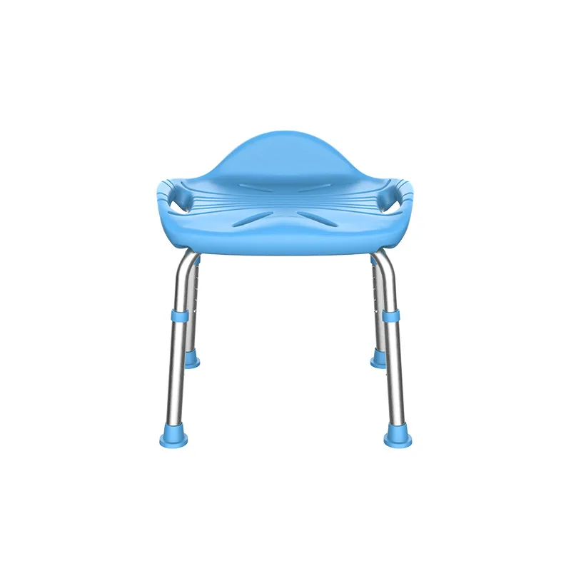 

Senior-friendly bath chair elderly bathroom chair removable small backrest shower chair aluminum bathroom bath stool