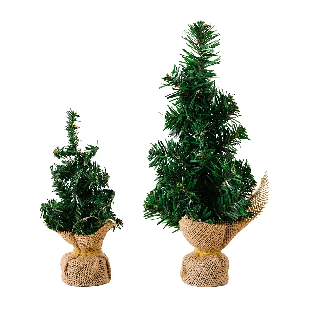 20/30cm Mini Christmas Trees Ornament 2024 New Decorations For Arty Wedding Home Decor  Durability Easy Setup Tabletop Ornaments