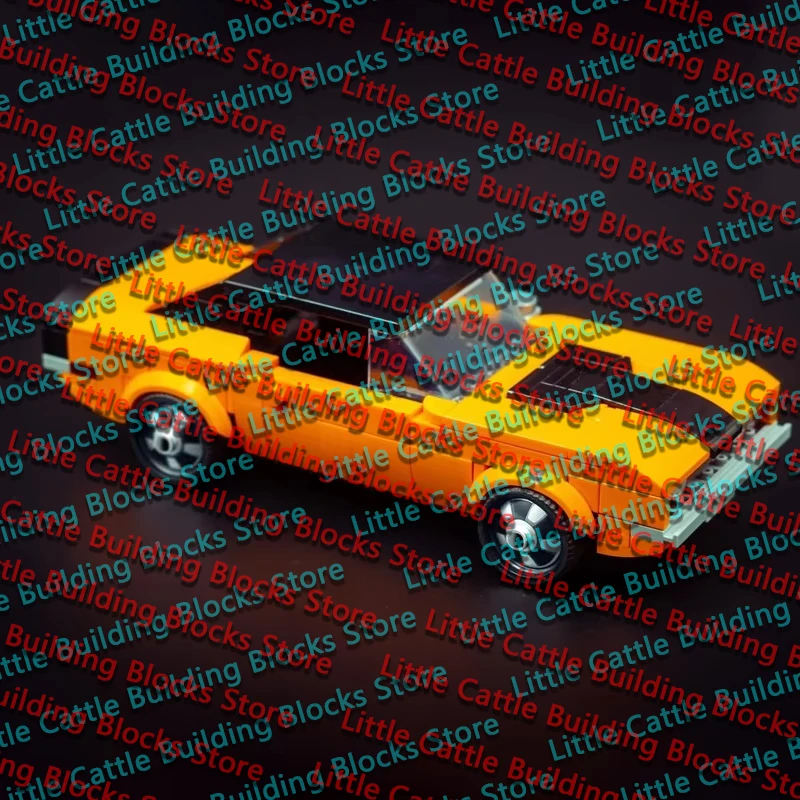 QWERT Speed Racing Car Model MOC Building Bricks American Muscle Car Challenger Modular Technology  Toys Suit Holiday Assemble