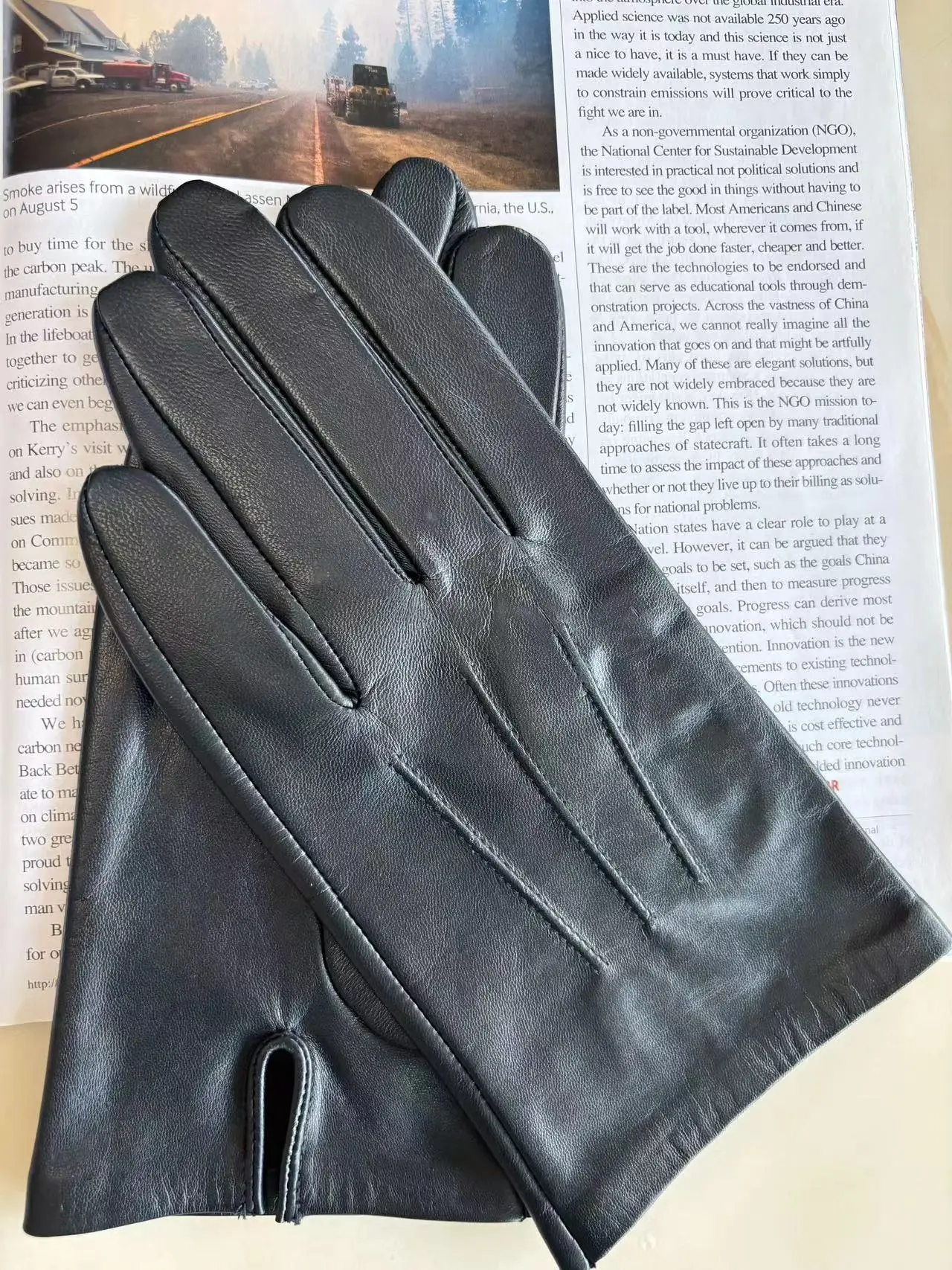 Men's sheepskin gloves drive soft thin touch