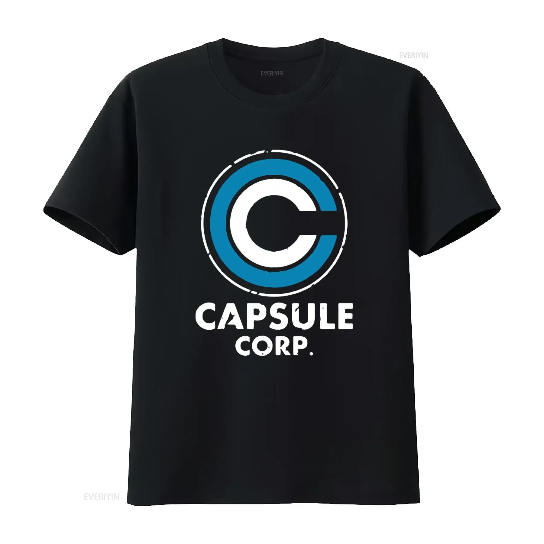 Men's Dark Grey Capsule Corp Dragon T Shirt S to 5XL Cool Design vintage Washed Casual Stretched Comfortable streetwear graphic