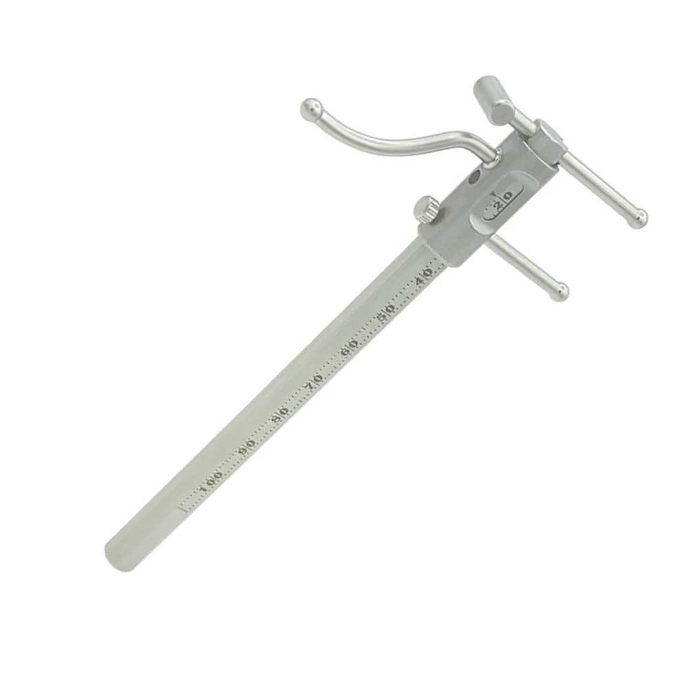 Dental Orthodontic Sliding Caliper 20-100mm Implant Depth Gauge Surgical Measuring Tool for Dentist