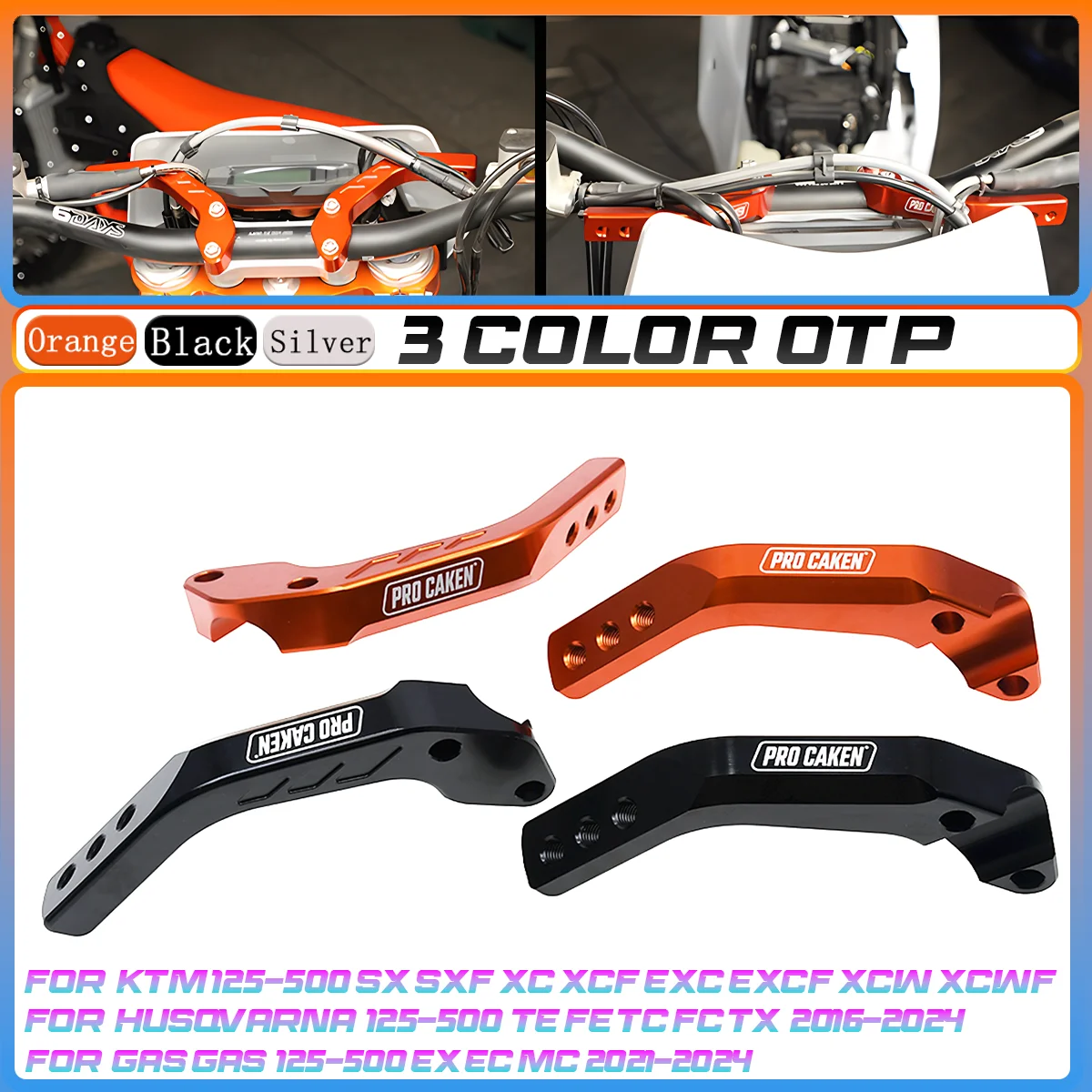 

28mm general purpose off-road vehicle expansion bracket For KTM 125-500 SX SXF XC XCF EXC EXCF XCW XCWF TPI SIX DAYS 2008-2024