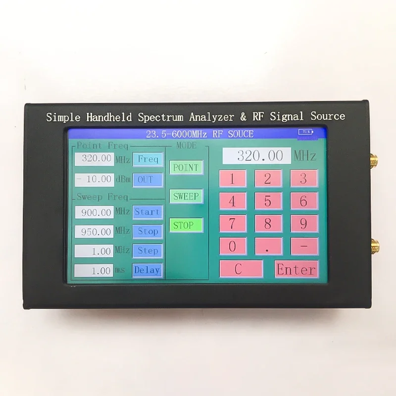 Simple Handheld Spectrometer Oscilloscope repeaters with Spectrum Analyzer - Measures Stroboscopic Spectrum and Illuminance