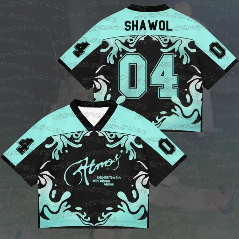 

Summer Men's&Women's Shinee Atmos Album Concert Tour Jersey Fan Gift Plus Size Fashion Street Top Casual Kid T-shirt