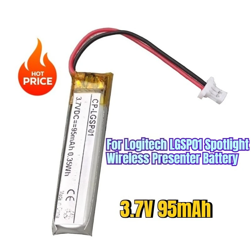 

3.7V 95mAh for Logitech LGSP01 Spotlight Wireless Presenter Battery