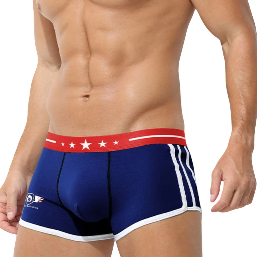 3Pack Men's Cotton Underwear Breathable Soft Boxer Briefs Athletic Sportswear Comfortable Elastic Waistband