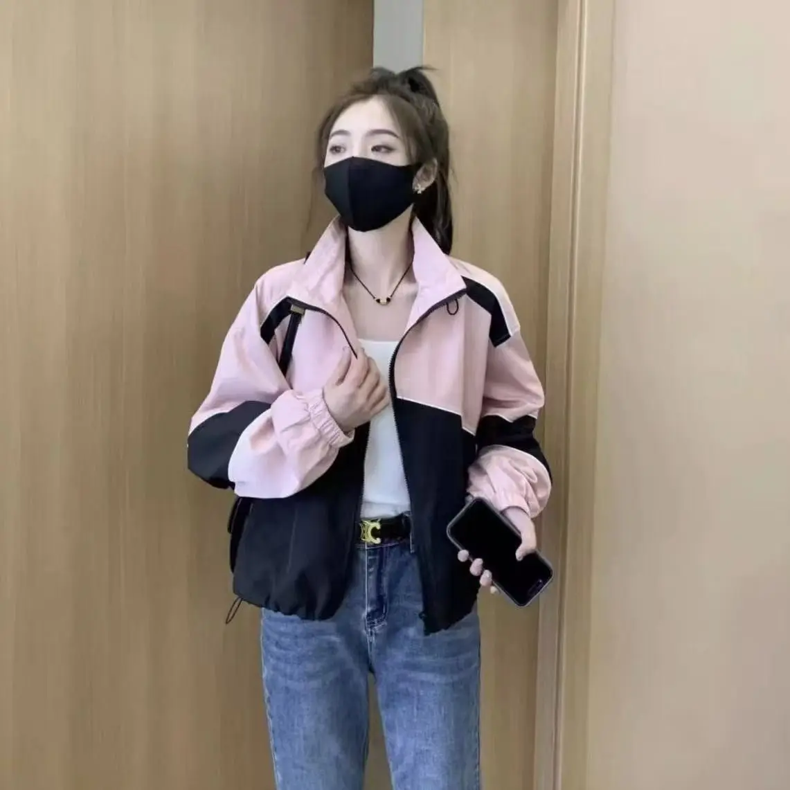 

Лето 2025 или свободная бейсбольная одежда Sle Color Blo, женская солнцезащитная куртка, повседневная универсальная одежда кактуса, размер Cleanfit