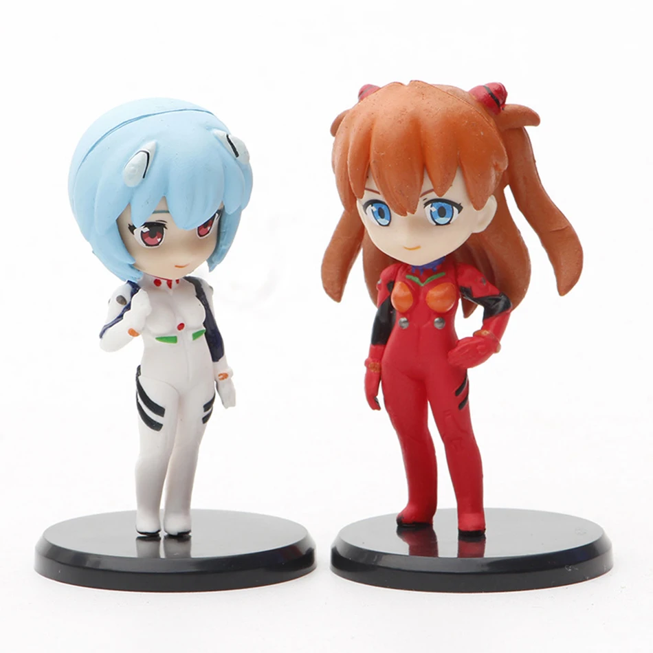 7cm Anime Evangelion Anime Action figur Modell Puppe Ayanami Rei Asuka Langley Soryu Mari Makin ami Spielzeug Kinder Geburtstags geschenk