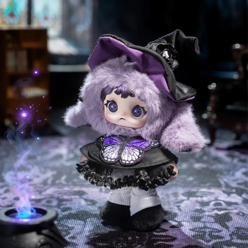 Heymi Hexenspiel PVC-Gesichts-Plüsch-Blindbox Heymi Anhänger Mystery Box Anime-Puppe Plüsch-Schlüsselanhänger Blindbox Anime-Puppe Überraschungsspielzeug