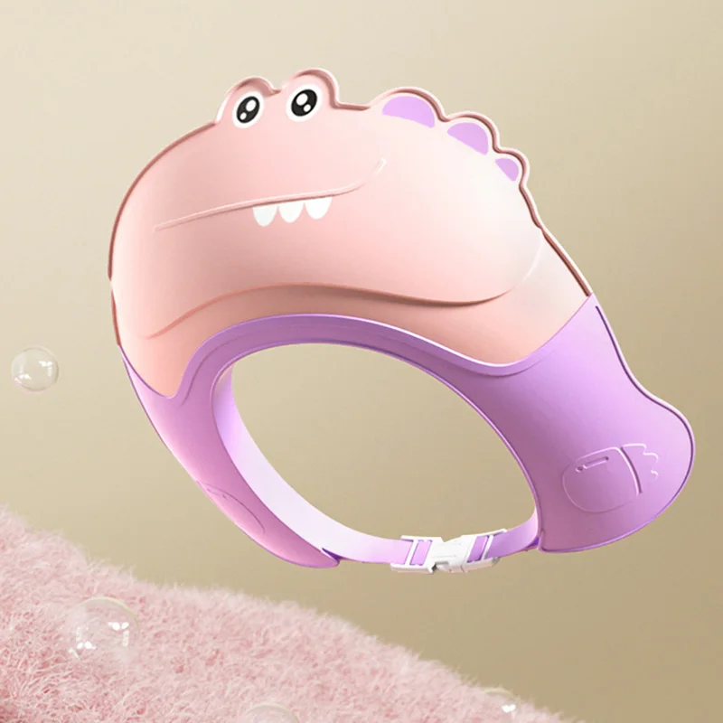 Cuffia per shampoo per bambini Simpatico cartone animato impermeabile Cappello da bagno per bambini Protezione per le orecchie per bambini Shampoo regolabile Artefatto Cuffia da doccia morbida per neonato