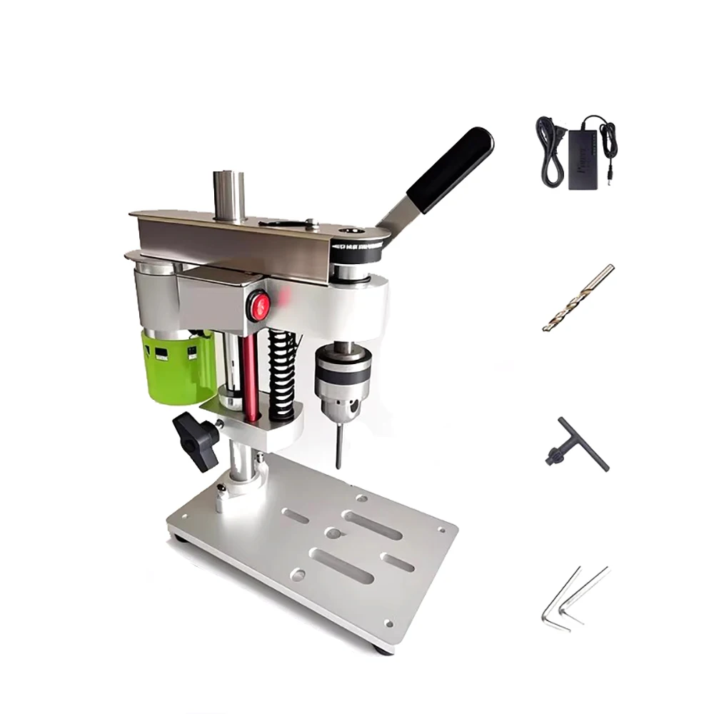 2025 New Arrival TS-DT15 3000RPM Mini Metal Jewelry Drilling Machine with LED Lamp for Beads and DIY