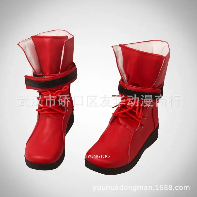 Buty do cosplayu Yuna z Final Fantasy, długie kozaki na Halloween, rekwizyt do kostiumu cosplay z komiksu, buty do cosplayu anime, buty na karnawał
