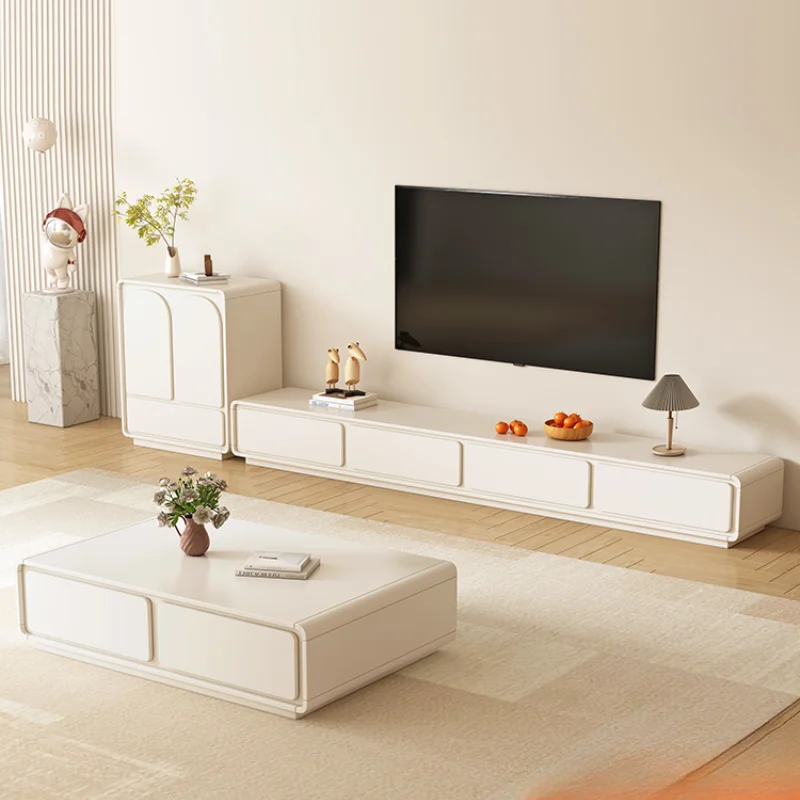 White Display Tv Stand Wall Nordic Console Monitor Luxury Living Room Tv Cabinet Bench Rak De Tv Para Sala Salon Furniture