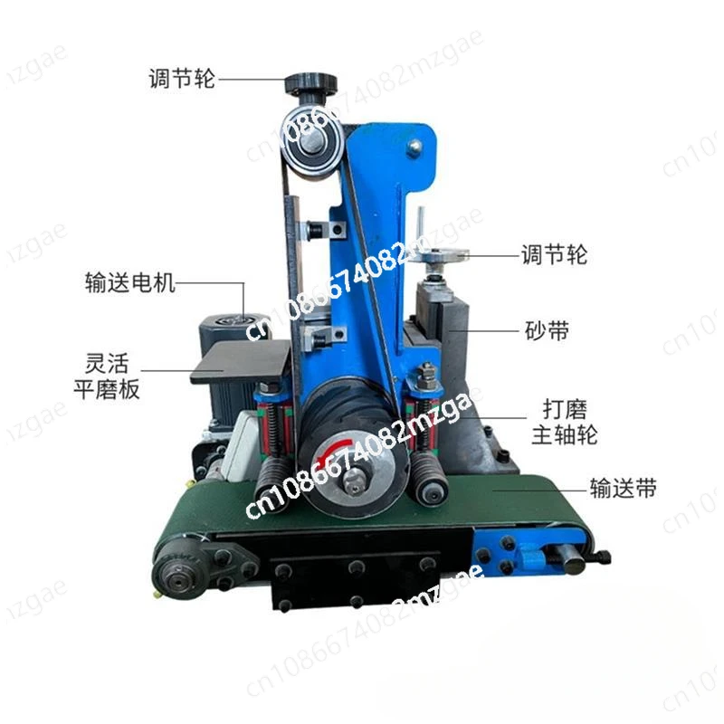 Fully Automatic Surface Polishing Machine, Small Desktop Metal Abrasive Belt Grinding and Rust Removal, Stainless Steel Plate