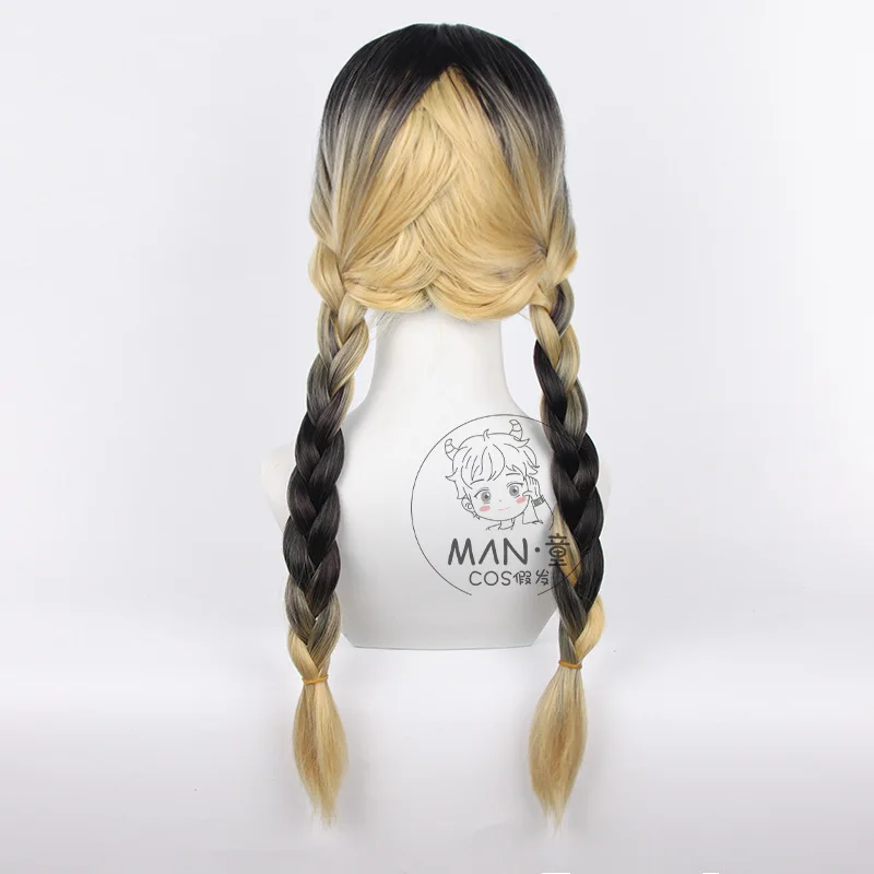 طوكيو المنتقمون جوريو ران شعر مستعار تأثيري مصبوغ مضفر أسلاك التوصيل المصنوعة هدية عيد الهالوين #4