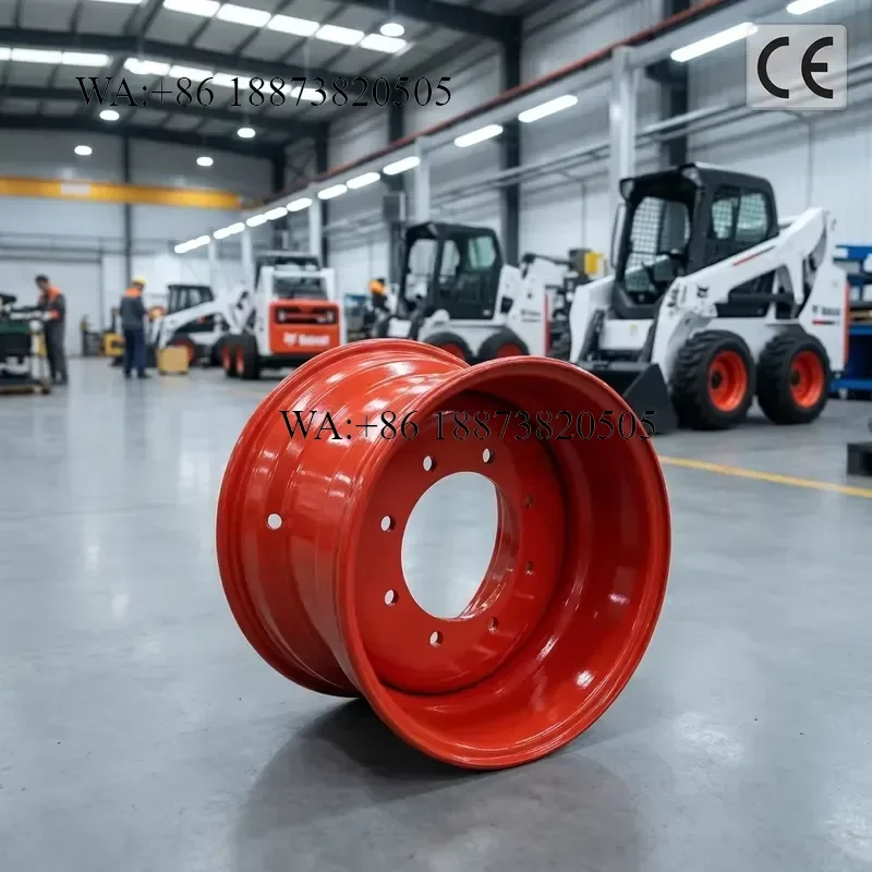 Custom 16.5x9.75 Steel Wheel Rims for Skid Steer Loader 9.75x16.5 Rim for 12-16.5 Tire