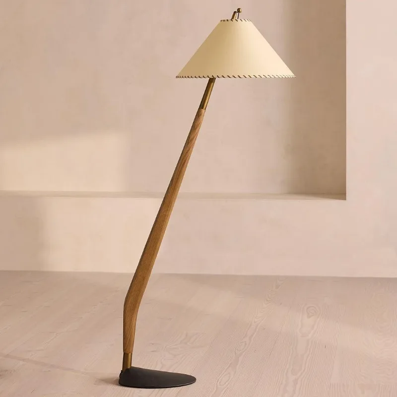 

French medieval floor lamp Nordic modern sofa living room lamp study bedroom bedside floor lamp