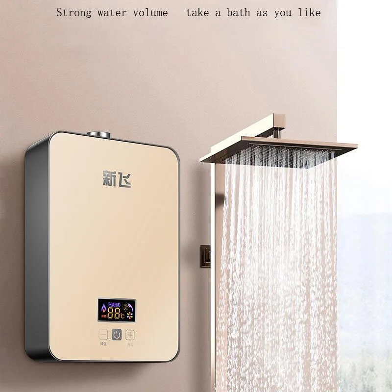 Scaldabagno elettrico istantaneo termostato doccia piccola macchina da bagno intelligente a riscaldamento rapido