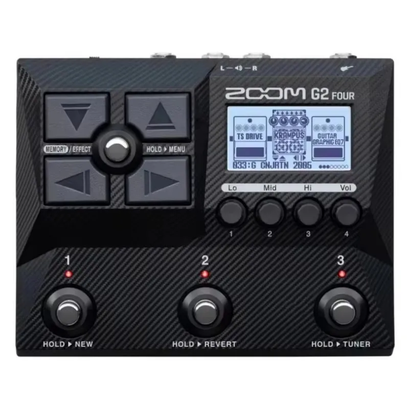 Zoom G2 Four G2X FOUR guitar multi-effects processor with 2-IN / 2-OUT Audio Interface function for volume swells, wah and more