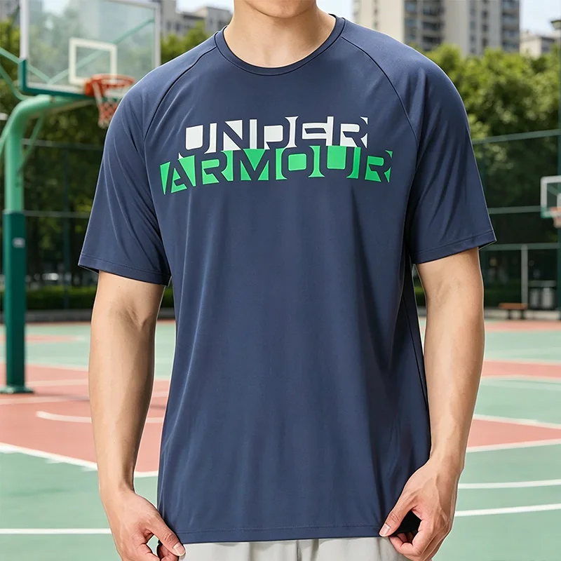 

Under Armour Men's Summer Running Short-Sleeved Fitness Training Sports Shirt Breathable T-Shirt 1387287-044