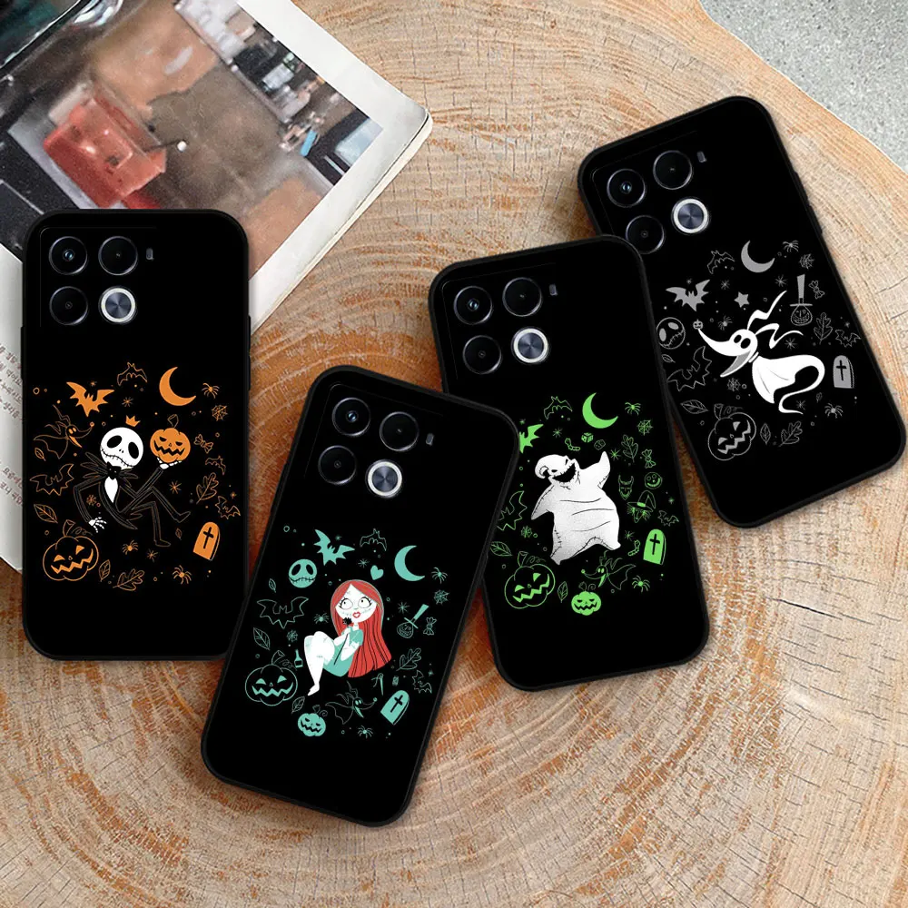 Disney The Nightmare Before Christmas Phone Case For Infinix Note 40 30 VIP 12 12G96 11 10 Pro 8 8I 7 Tecno Spark Pop 7 6 Cover