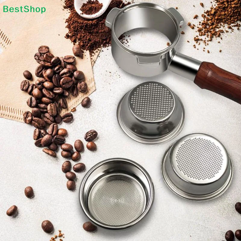 ♬1Pcs 51/54mm 1-Cup 2-Cup Filter Replacement Filter Basket For Coffee Bottomless Portafilter Barista Espresso Accessories