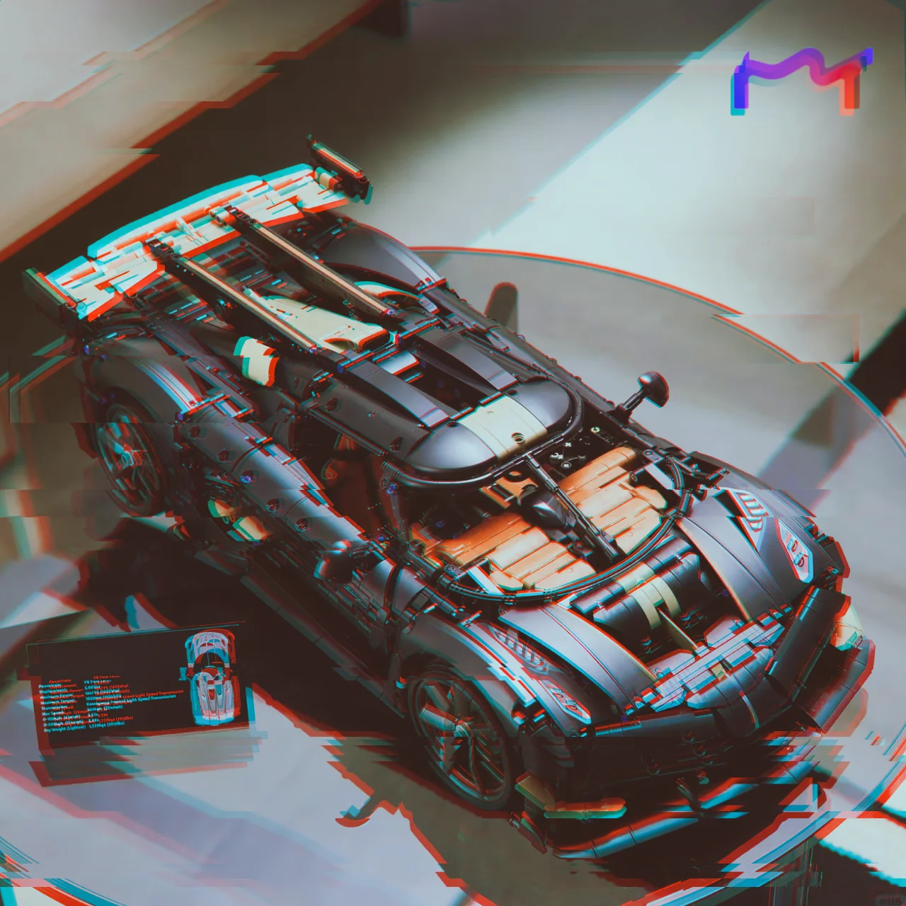 2026 Hot Toys 4104pcs HighTech Limite Track Racing Car Megacar Supercar Building Blocks Puzzle Model Toys Birthday Ornament Gift