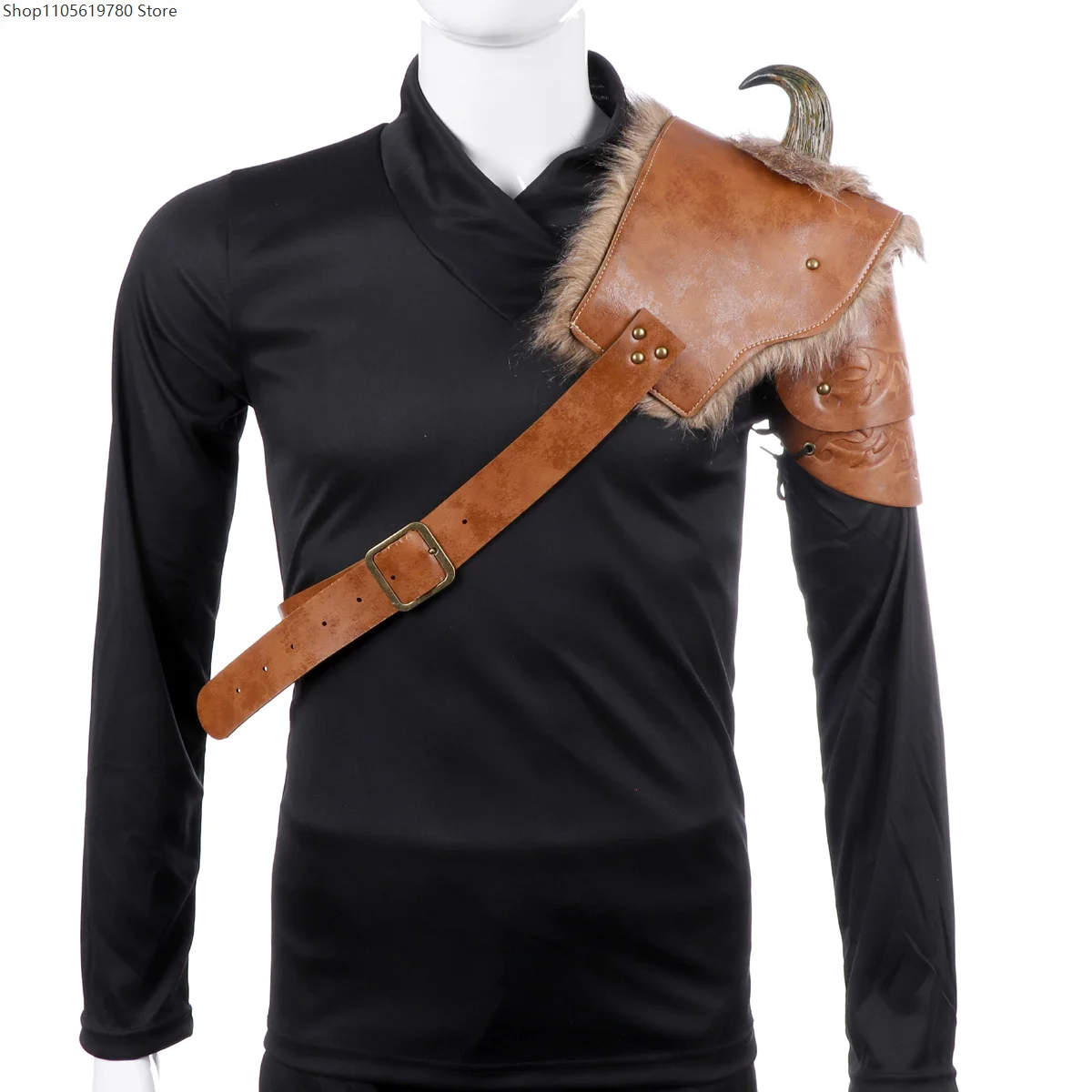 warrior-armour-costume-cosplay-adult-pu-leather-brown-fur-viking-shoulder-armor-with-horn-halloween-carnival-party-costume-prop