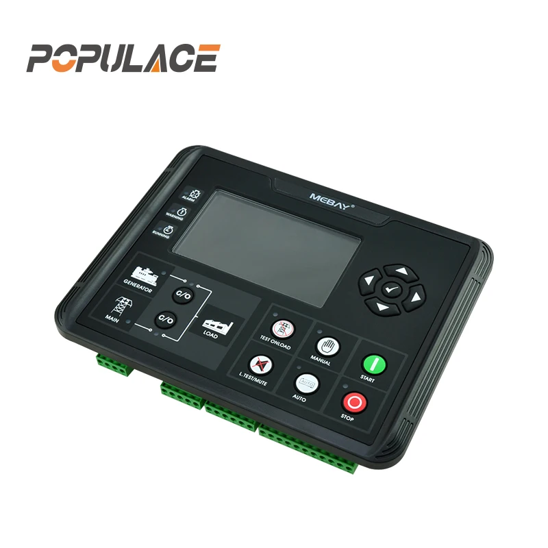 POPULACE Genset DC62D ATS Generator  Auto Start Controller Panel Diesel LCD Display ATS AMF Generator controller DC62D