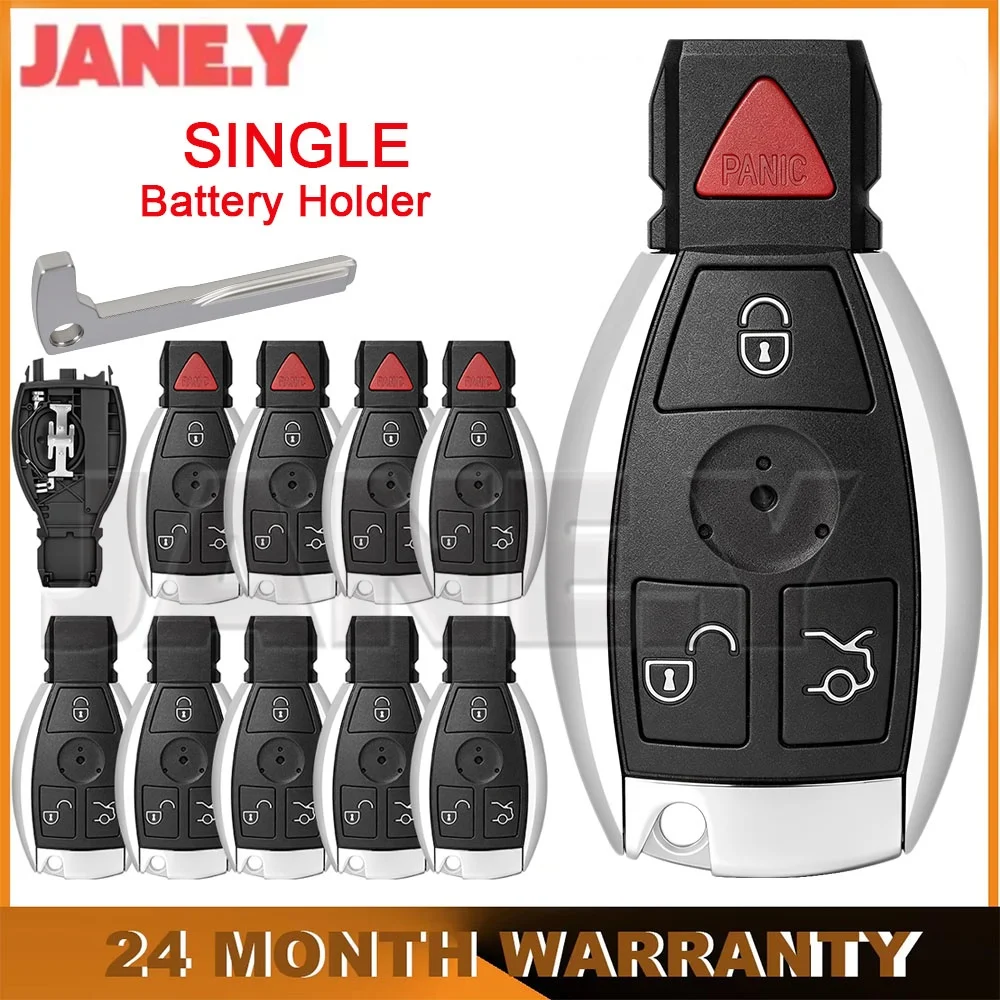 10 X Remote Car Key Shell Case For Mercedes W203 W204 W205 W211 W212 W221 A B C E G W S Class Car Fob Case Cover With Blade