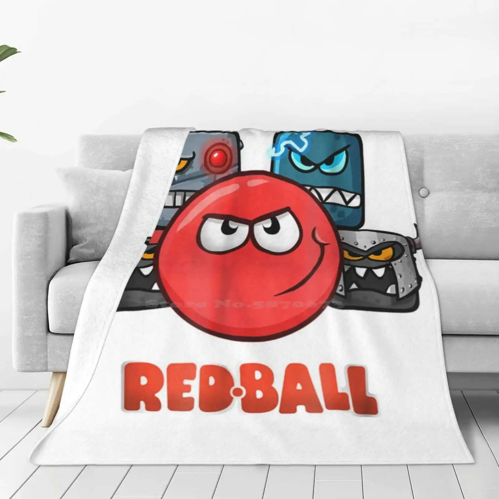 Red Ball 4-The Crew Blanket Soft Warm Travel Portable Blanket Red Ball 4 Crew