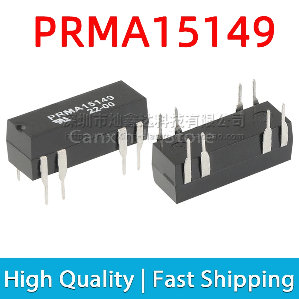 

5pcs PRMA15149 DIP8 Dry Reed Relay 15V 1A 10W Normally Open Signle Pole Signle Throw SPST