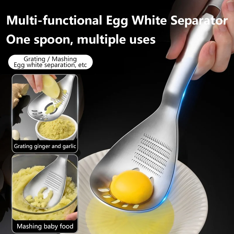 304 Stainless Steel Mesh Spoon Colander Soybean Milk Juice Filter Flour Sieve Multi-functional Food Strainer Gadget For Kitchen