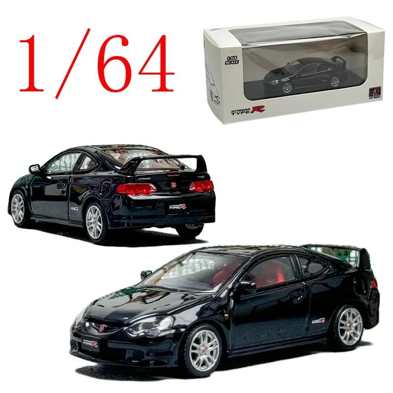 

Литая под давлением ЖК-дисплей в масштабе 1/64 Honda, модель автомобиля из сплава Honda INTEGRA TYPE R DC5, черные игровые транспортные средства, игрушки для мальчиков, подарок, оригинальная коробка