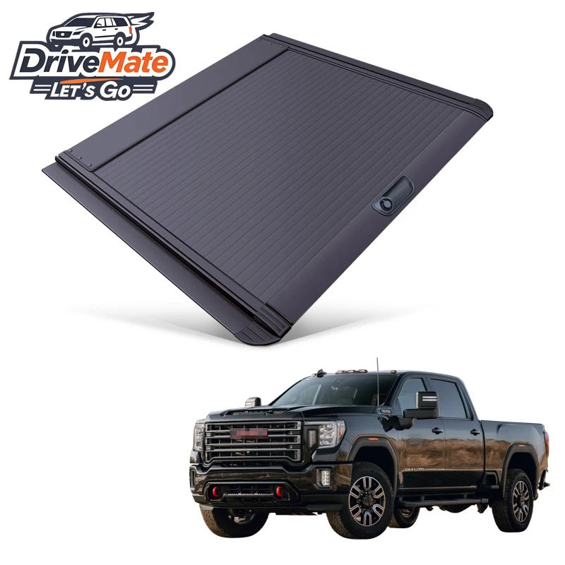 

Car Parts Roller Lid up Pick up Truck Aluminium Alloy Tonneau Cover for GMC Sierra 1500HD 2500HD 3500HD 2017+
