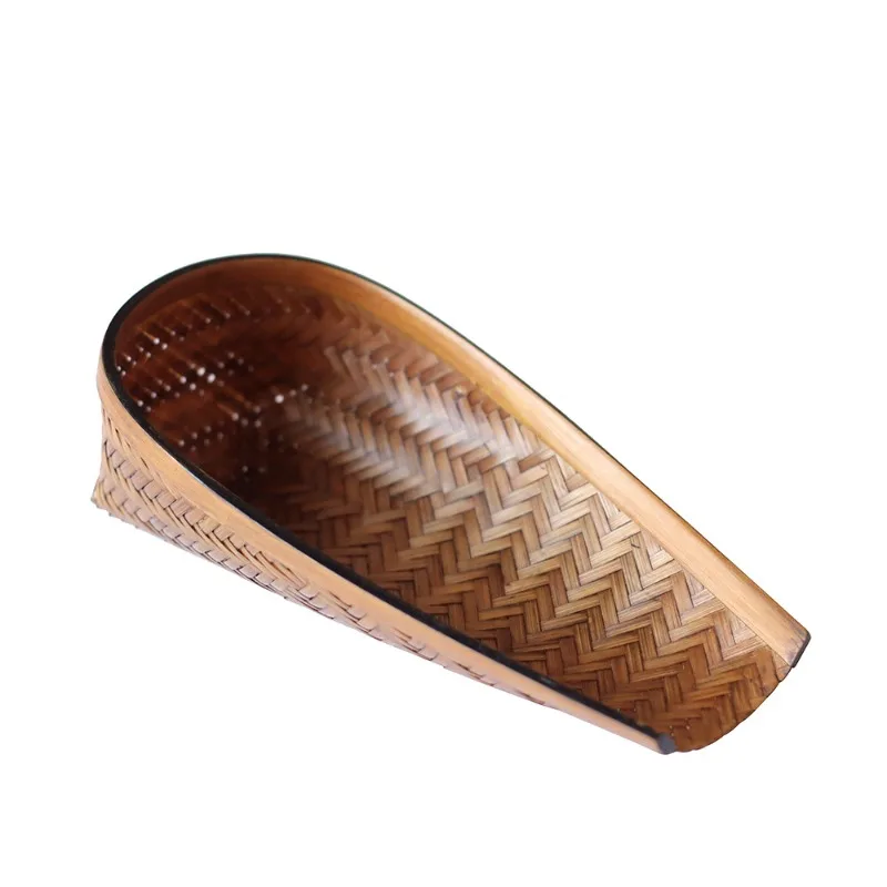 

Bamboo woven small dustpan, tea to enjoy tea lotus, Kung Fu tea ceremony