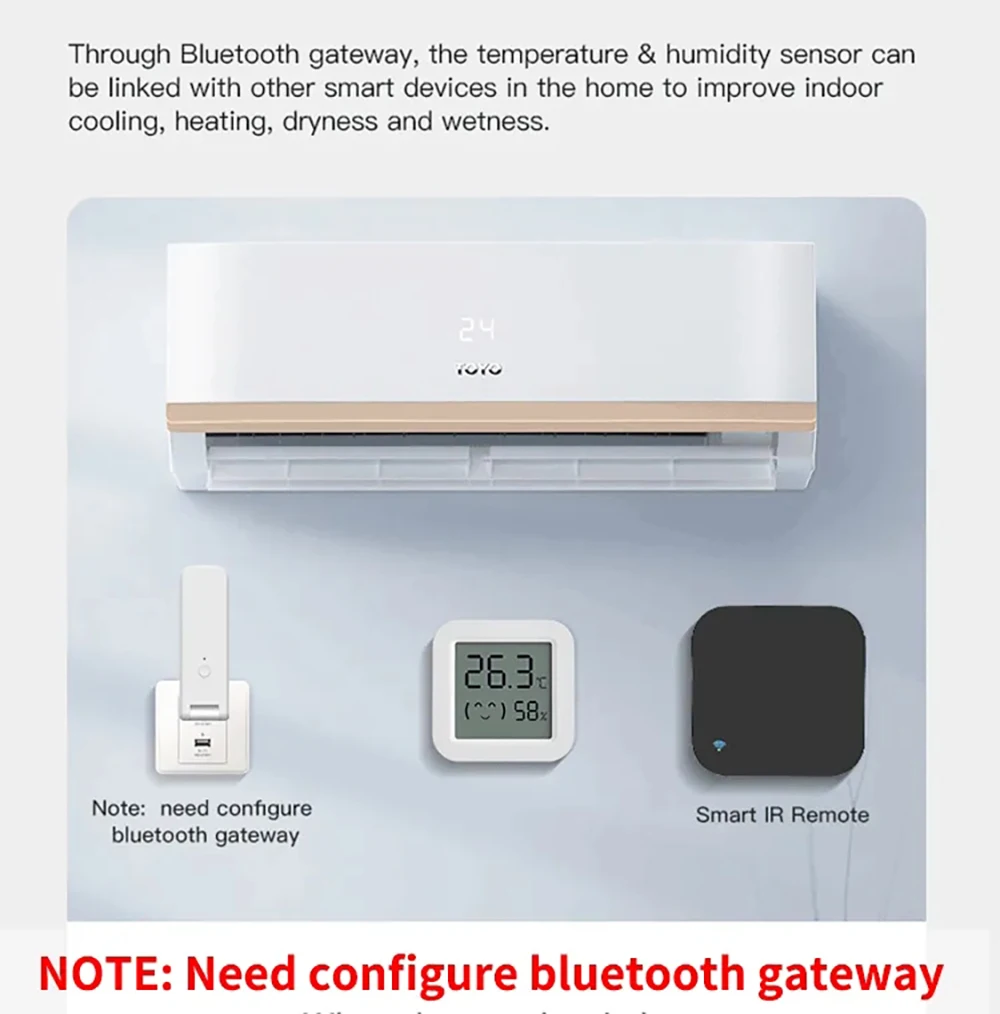 Tuya czujnik temperatury i wilgotności Mini LCD cyfrowy wyświetlacz kompatybilny z Bluetooth pilot aplikacji kontrola termometr higrometr