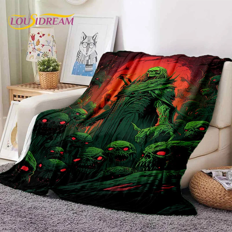 

Gothic Horror Monsters Demon Skull Soft Flannel Blanket for Beds Bedroom Sofa Picnic,Throw Blanket for Cover Outdoor Leisure Nap