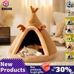 Dog Nest Warm Dog Bed Four Seasons Universal House Type Triangle Tent Closed Cat Nest Dog House Cat Mat Dog Mattress Cat Bed