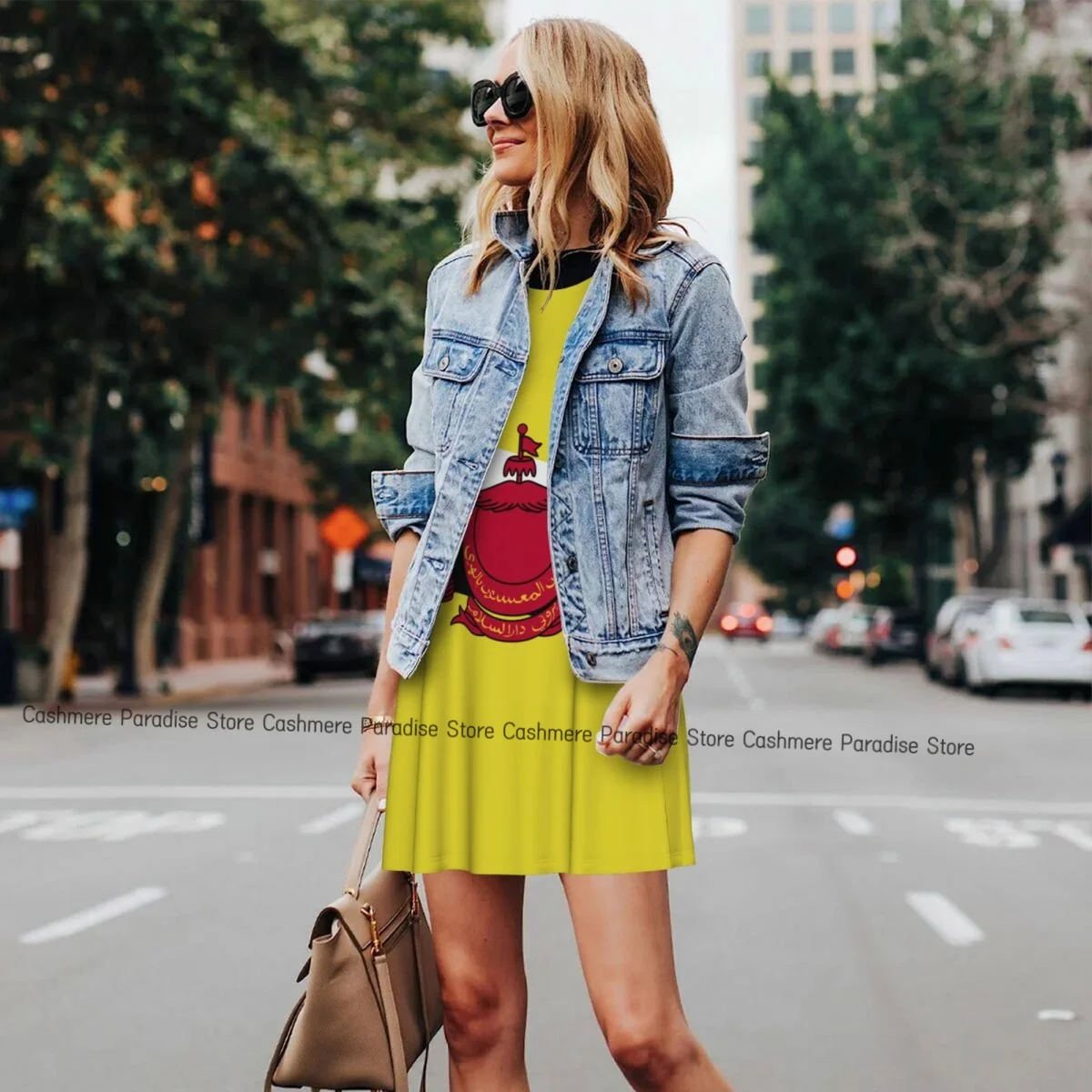 Sommerkleider für Damen, lässiges ärmelloses Kleid, Brunei-Flagge, Tank-Sommerkleider mit Taschen