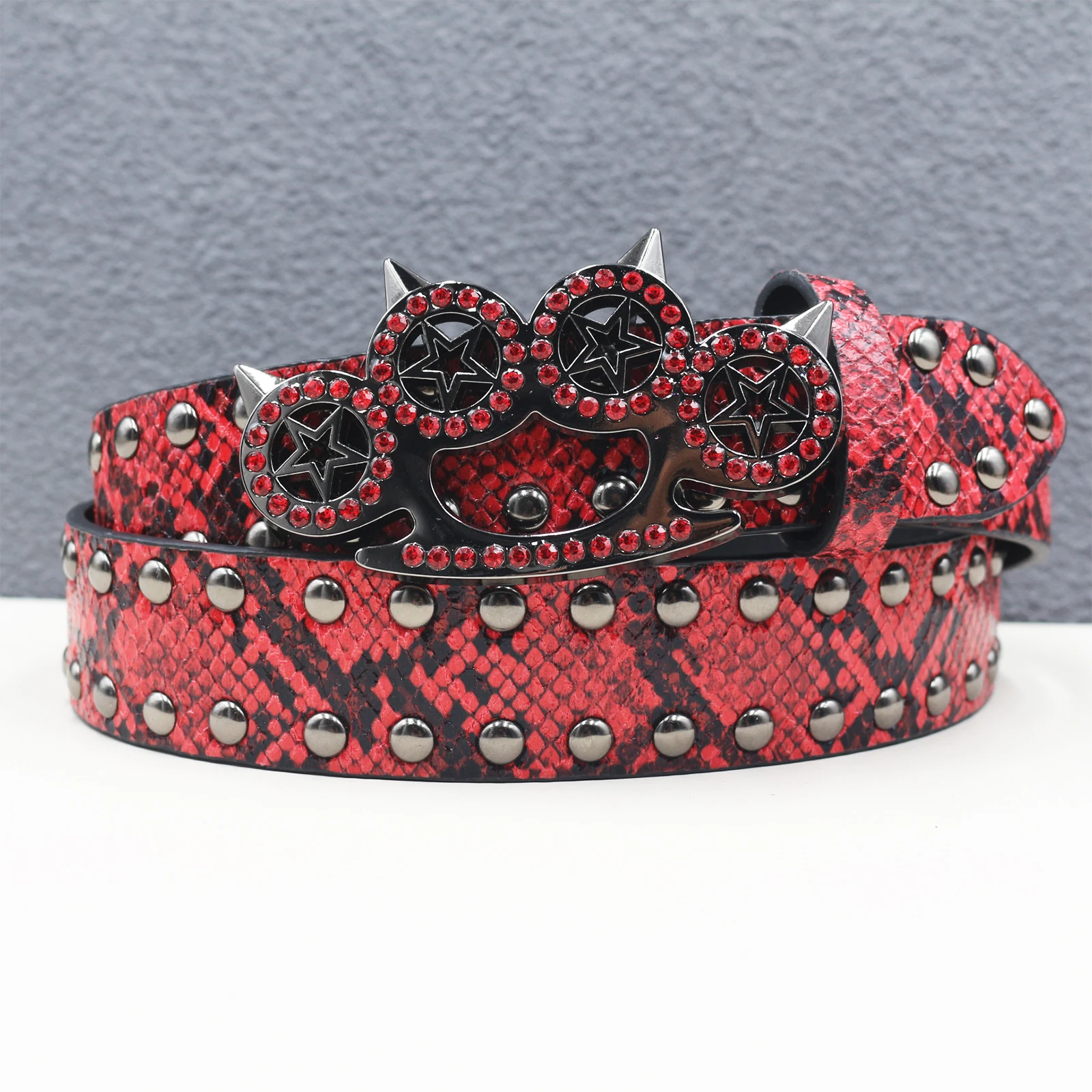 Men's Multi-Colored Y2K Cowboy Belt, Trendy Design