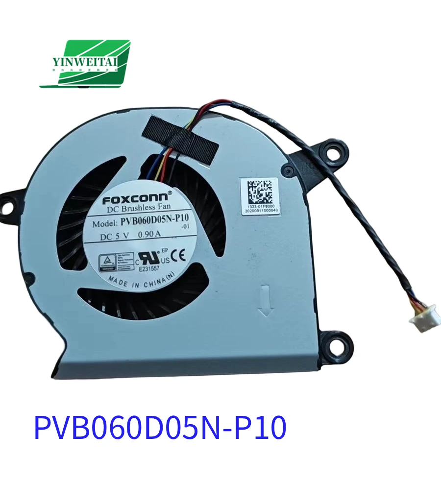 

Вентилятор охлаждения процессора ноутбука PVB060D05N-P10 DC5V 0.90A 4-контактный 1323-01F8000