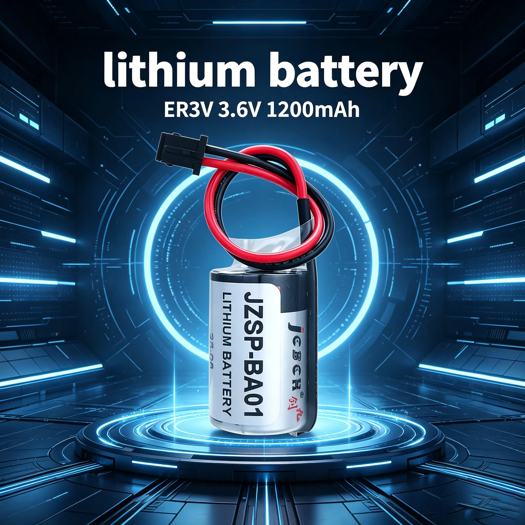 JCBCH ER3V Disposable lithium battery 3.6V suitable for Yaskawa servo JZSP-BA01 CNC machine tool machining center driver