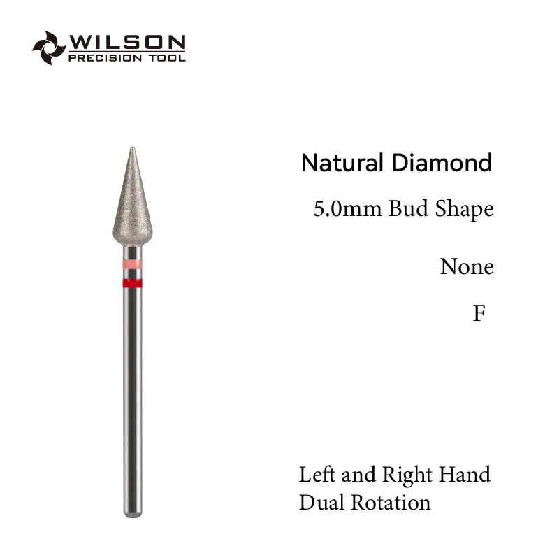 WILSON Natural Diamond Bits-Acessórios para unhas Ferramentas Manicure Brocas removem cutícula bits