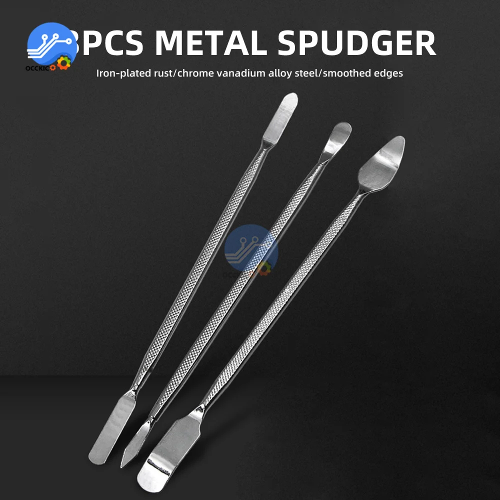 금속 지렛대 프라이 오프닝 수리 도구 키트, 휴대폰 노트북 듀얼 헤드 금속 스퍼저 홈 수공구 세트, 3 개, 6 개